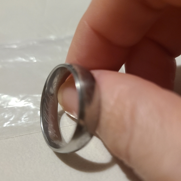 Stainless Steel Band Ring Silver - Picture 2 of 5